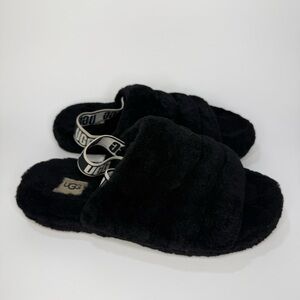 UGG Fluff Yeah Slides Women’s Size 6 38 Shearling Sandals Shoes 1098494K
